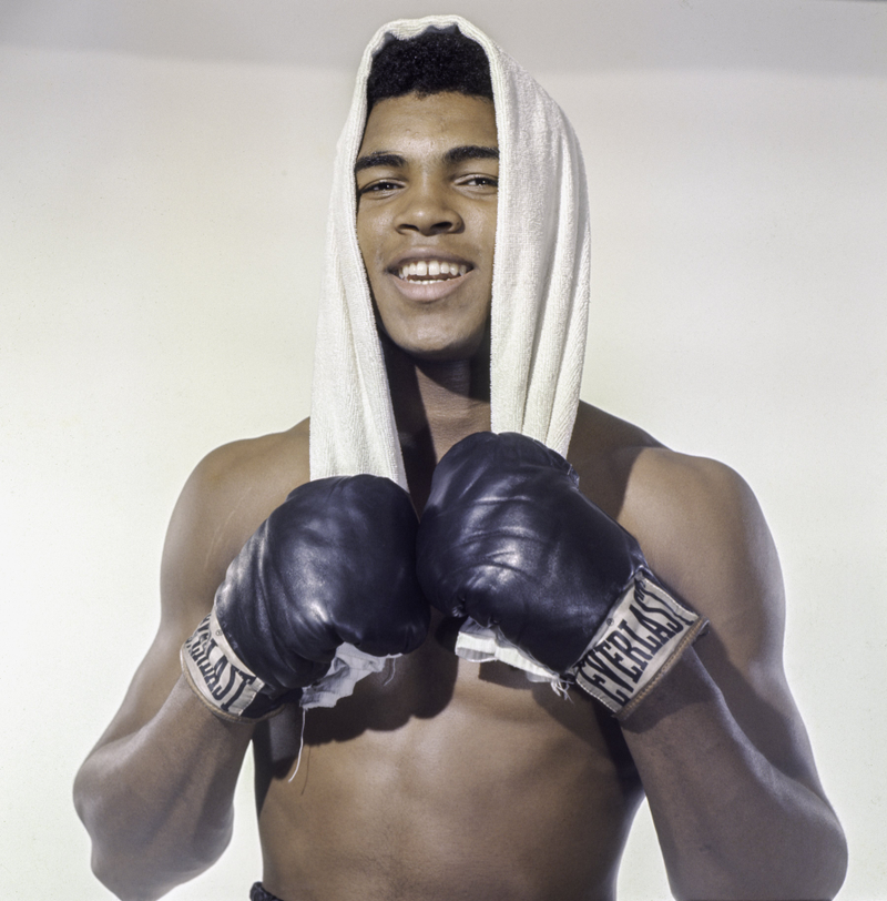 LONG ISLAND, NY - MAY 17: Cassius Clay, 20 year old heavyweight contender from Louisville, Kentucky poses for the camera on May 17, 1962 in Long Island, New York. Stanley Weston/Getty Images